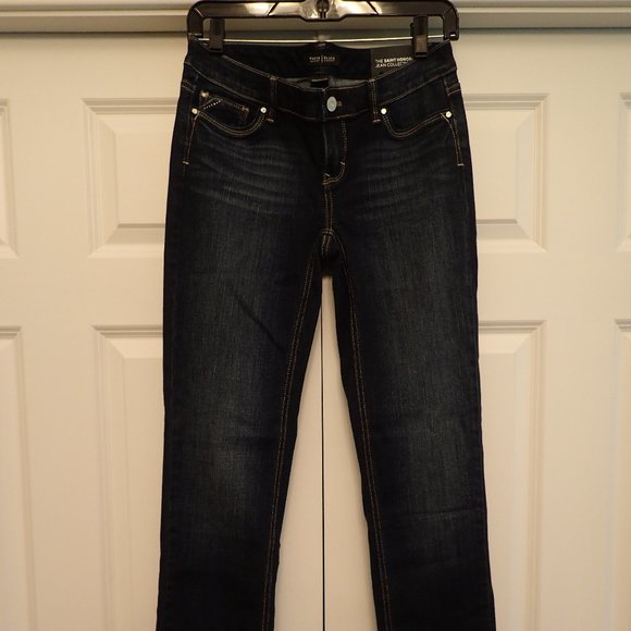 WHBM 💕 Dark Wash Denim Jeans NWT.       Inseam 32”, waist,length 40” - Picture 3 of 9